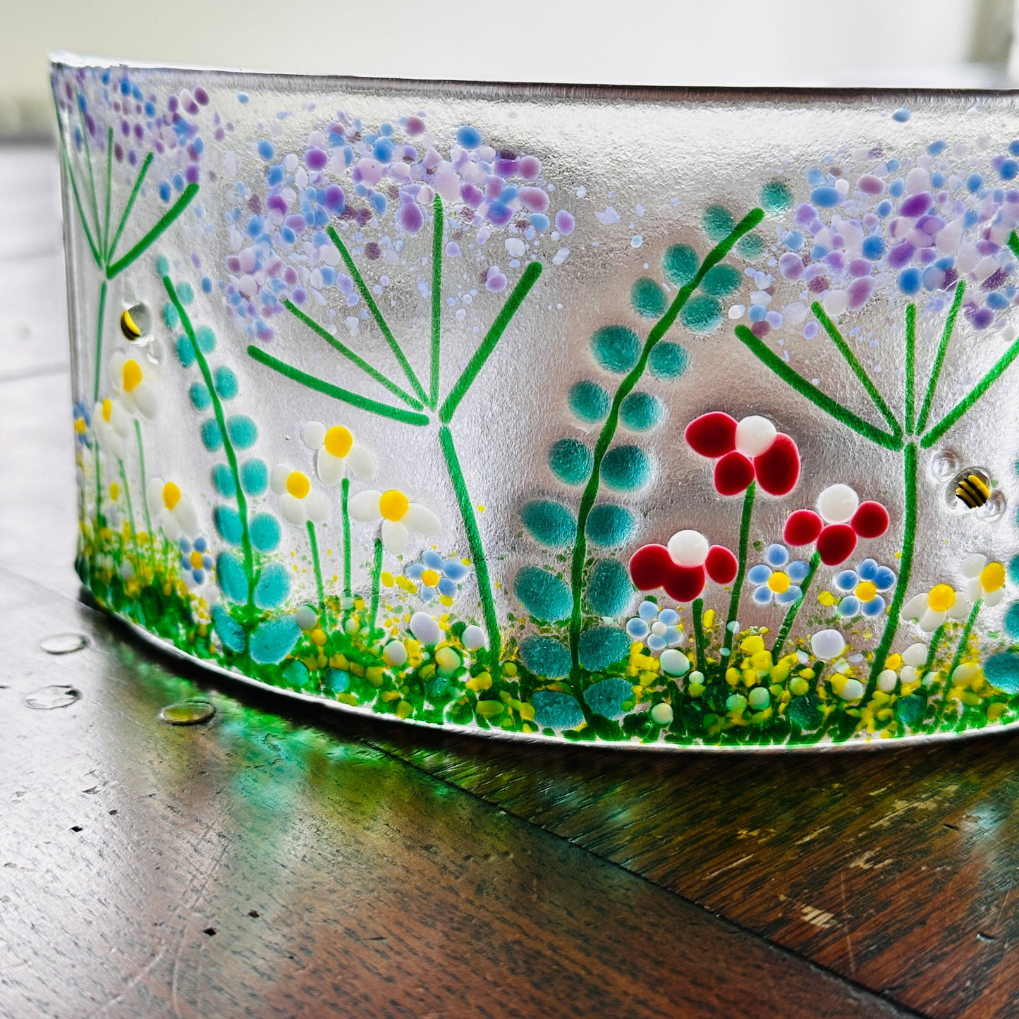 Fused glass floral curve kit