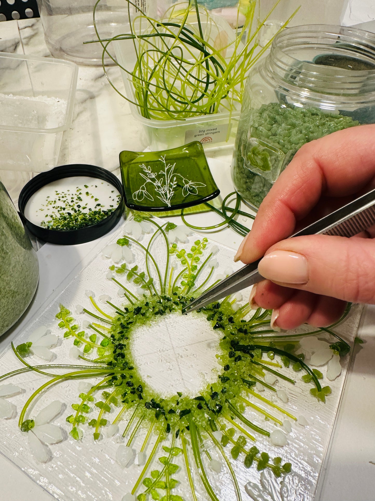 Snowdrop sculptural tealight