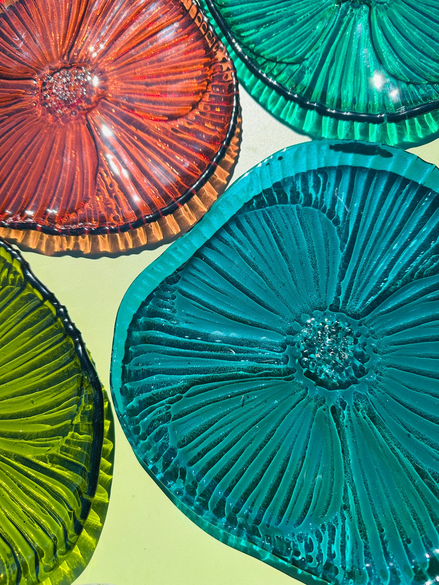 PRE ORDER - Steel blue Fused Glass Dish