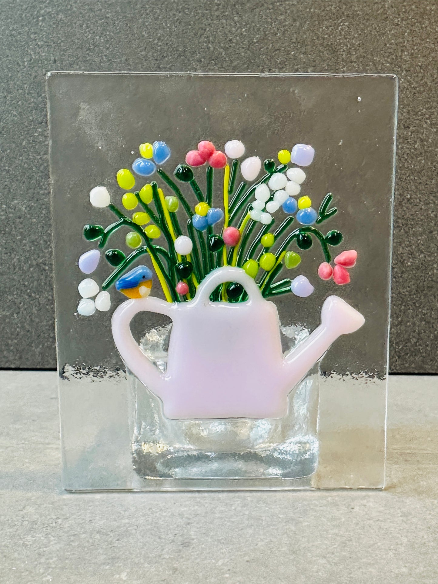 Vintage bloom pink tealight holder