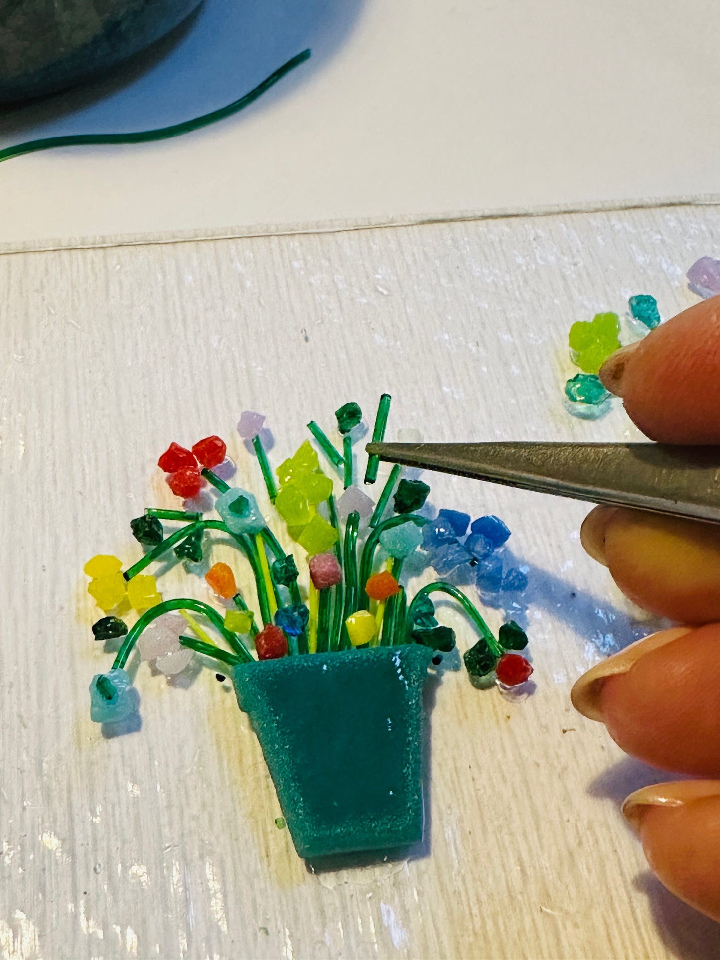 Vintage Bloom - Fused Glass Curve
