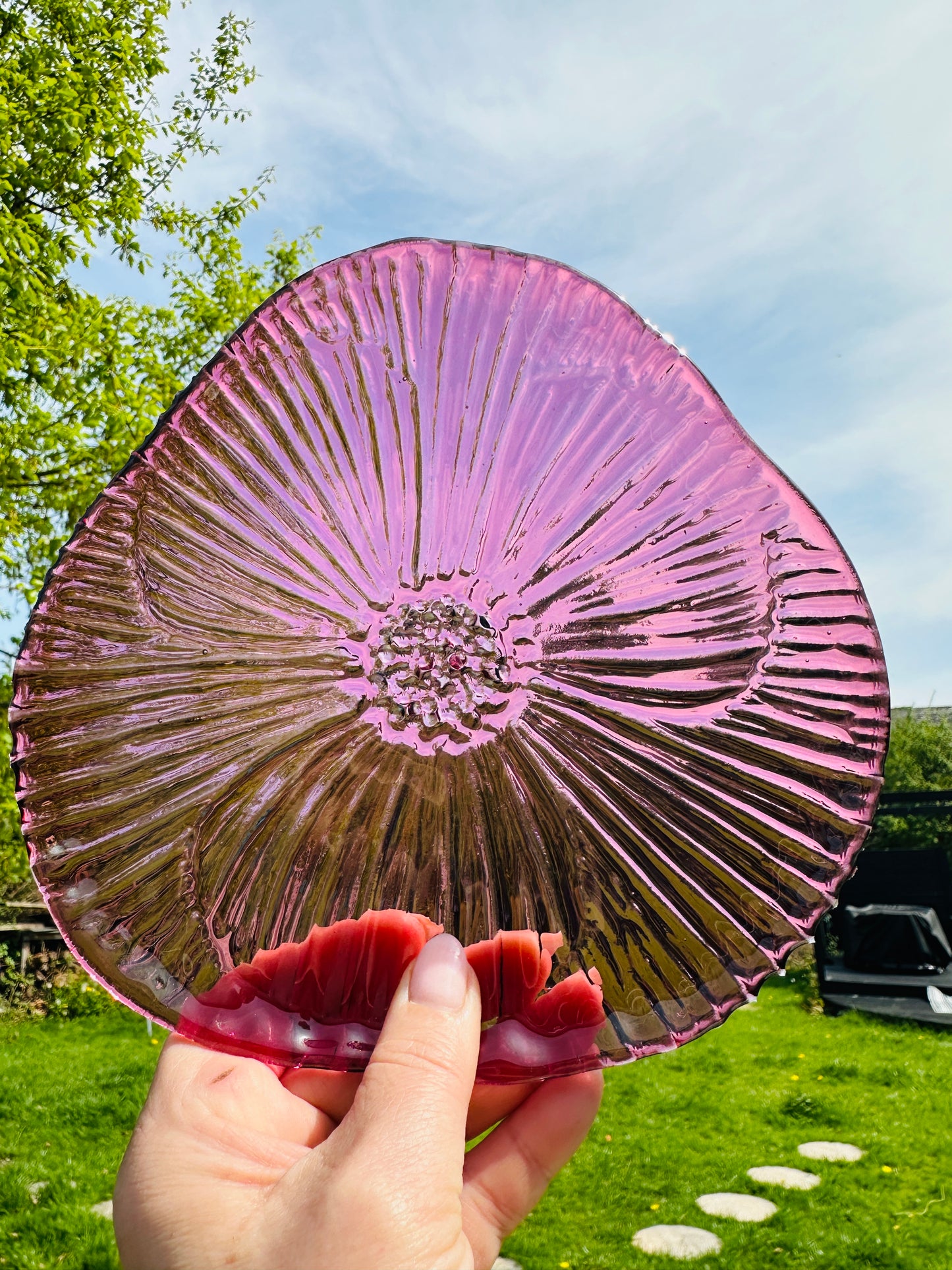 PRE ORDER - Ruby Pink Fused Glass Dish