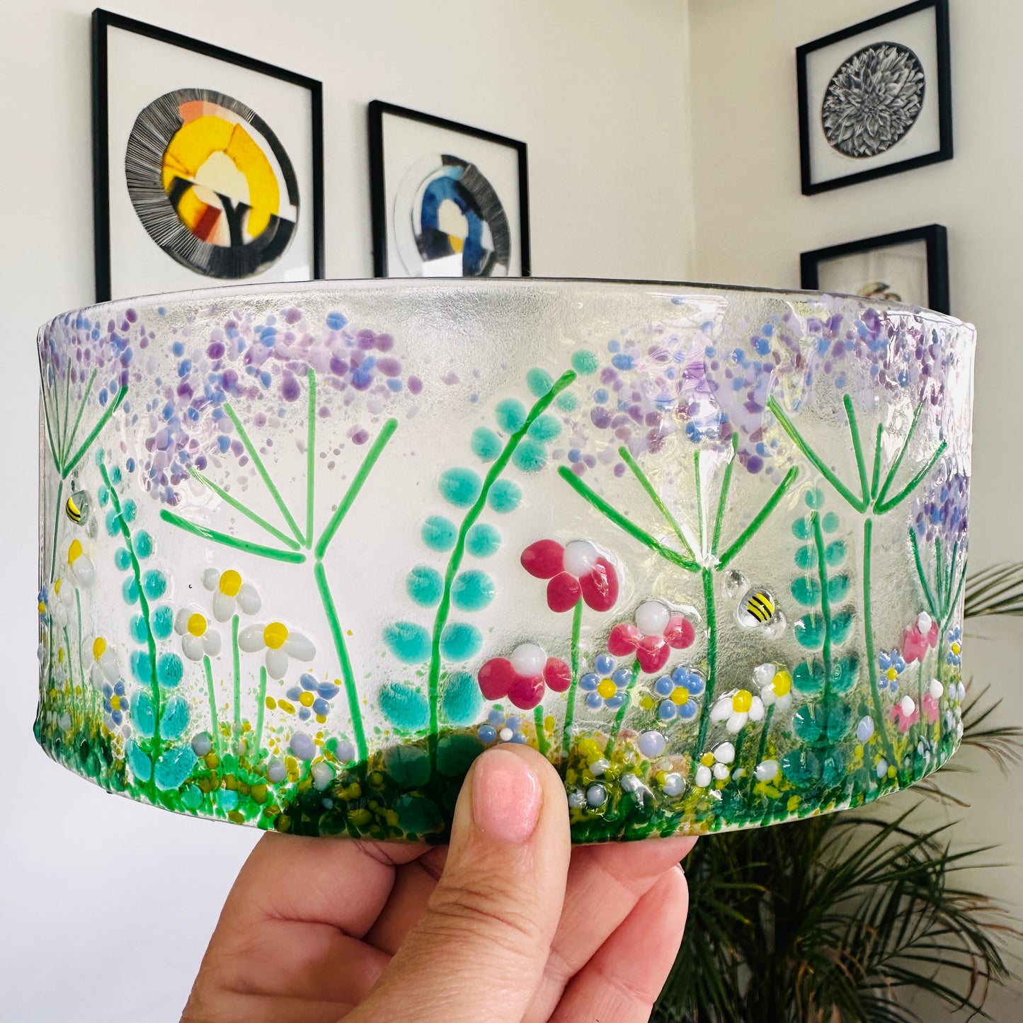 Fused glass floral curve kit