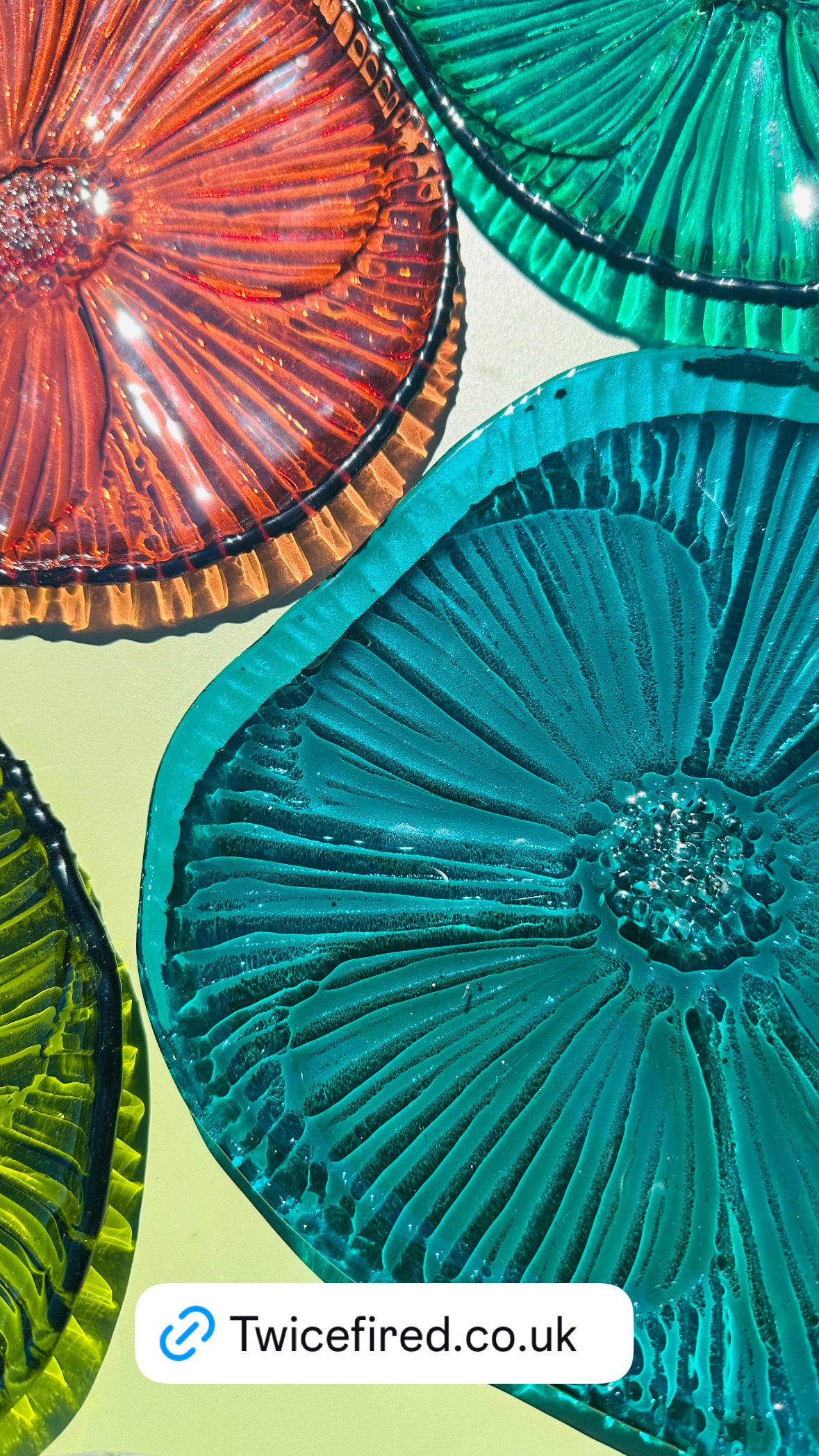 PRE ORDER - Peacock blue Fused Glass Dish