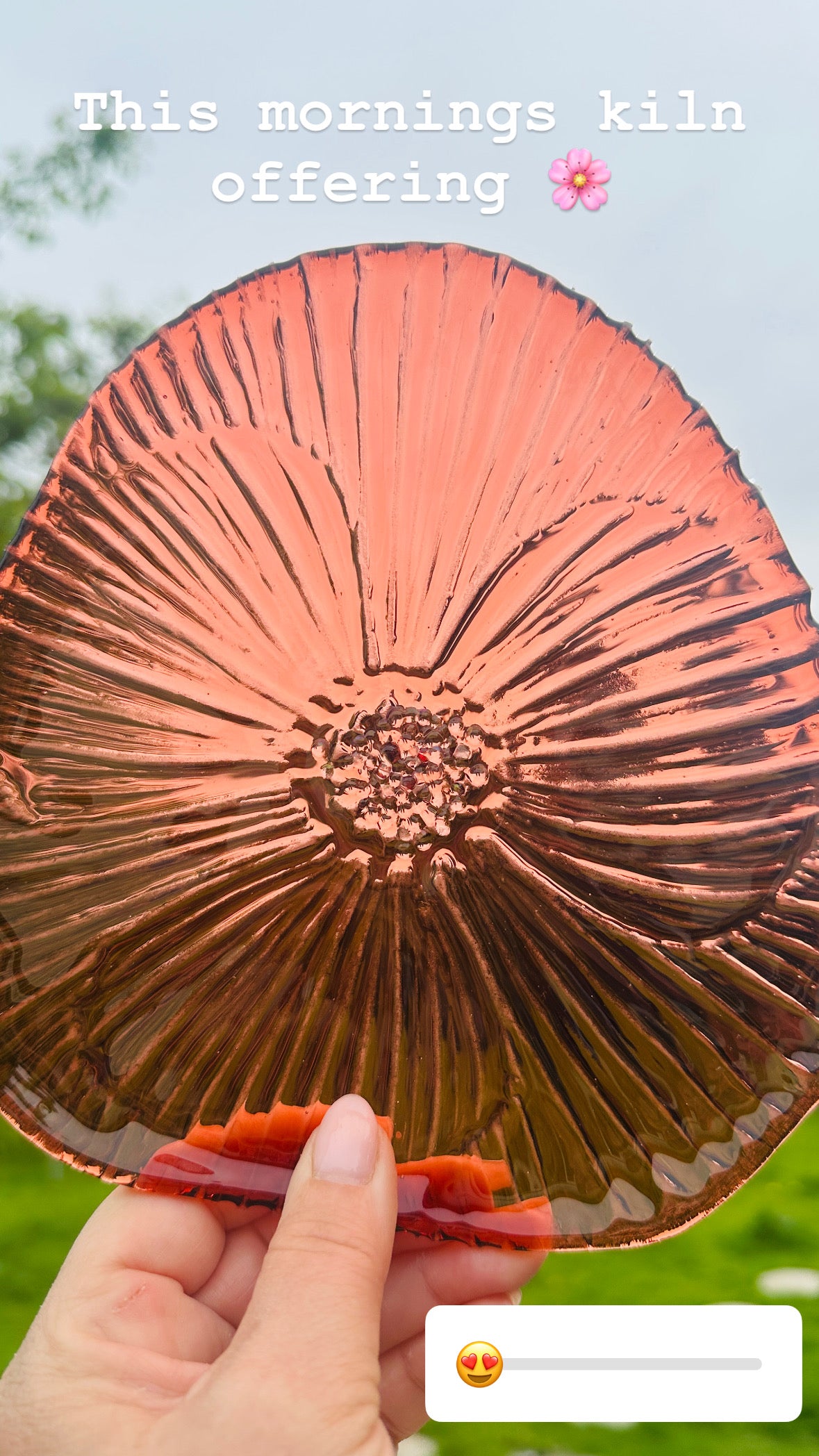 PRE ORDER - Coral Fused Glass Dish
