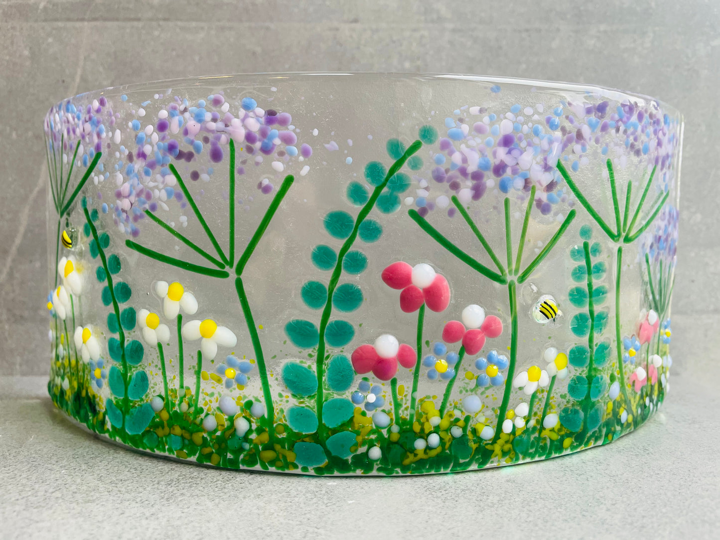 Fused glass floral curve kit