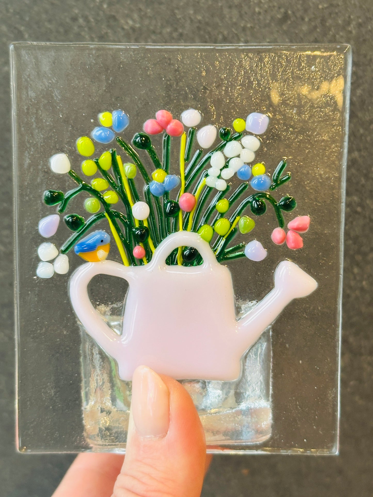 Vintage bloom pink tealight holder