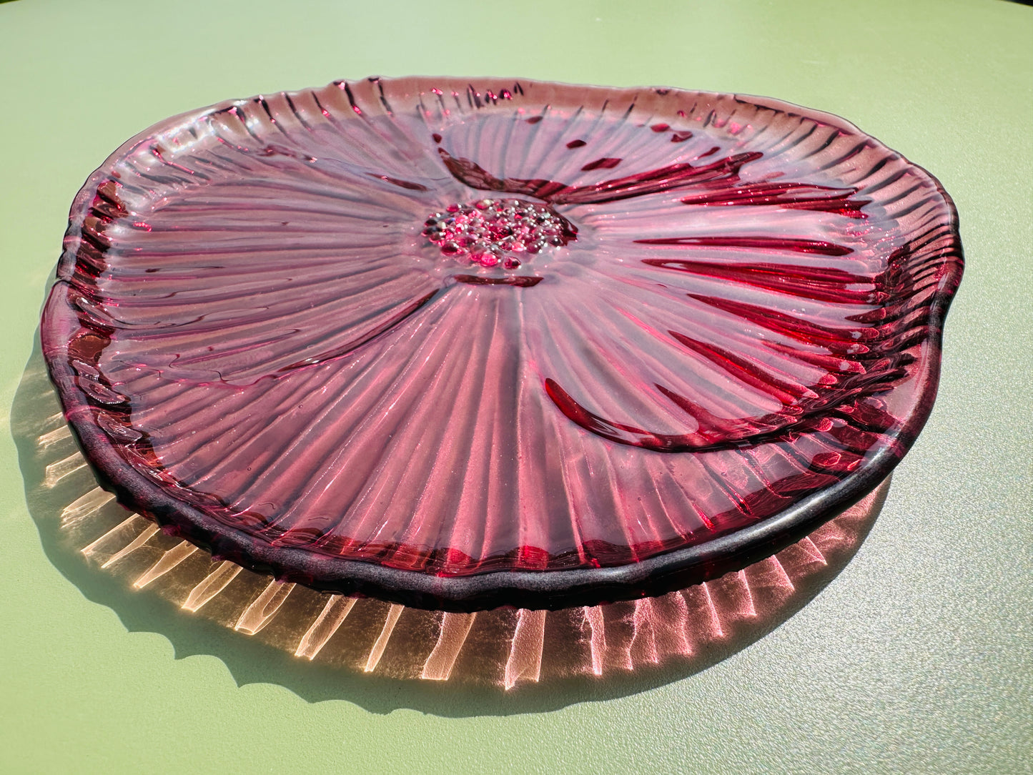 PRE ORDER - Ruby Pink Fused Glass Dish
