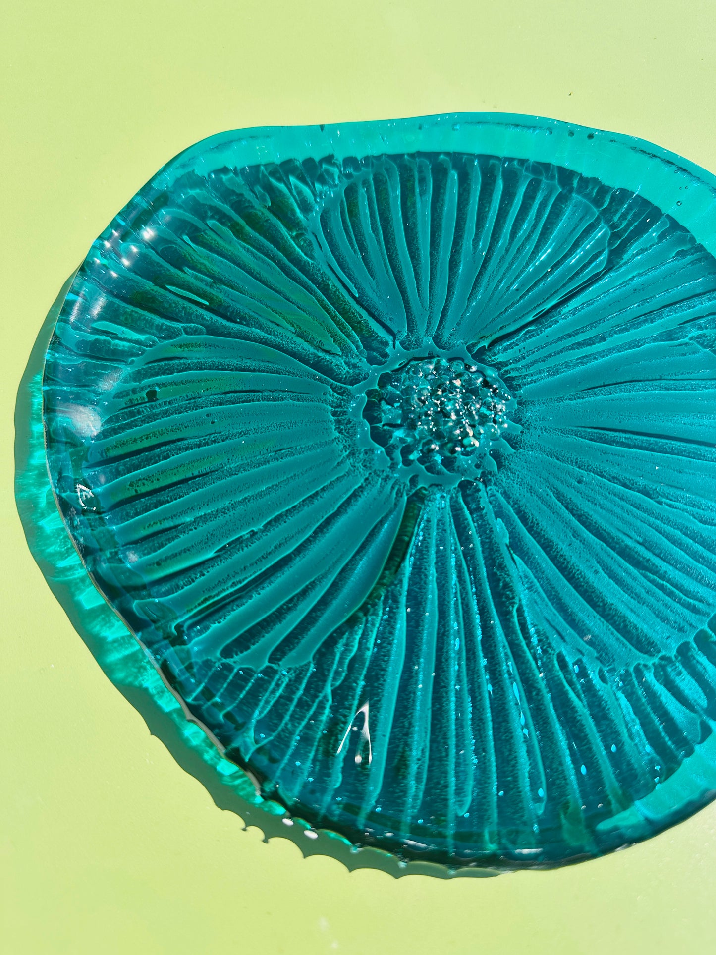 PRE ORDER - Steel blue Fused Glass Dish