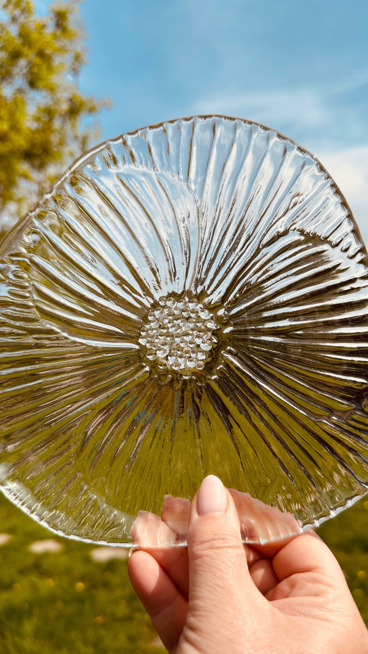 PRE ORDER -Crystal Clear Fused Glass Dish
