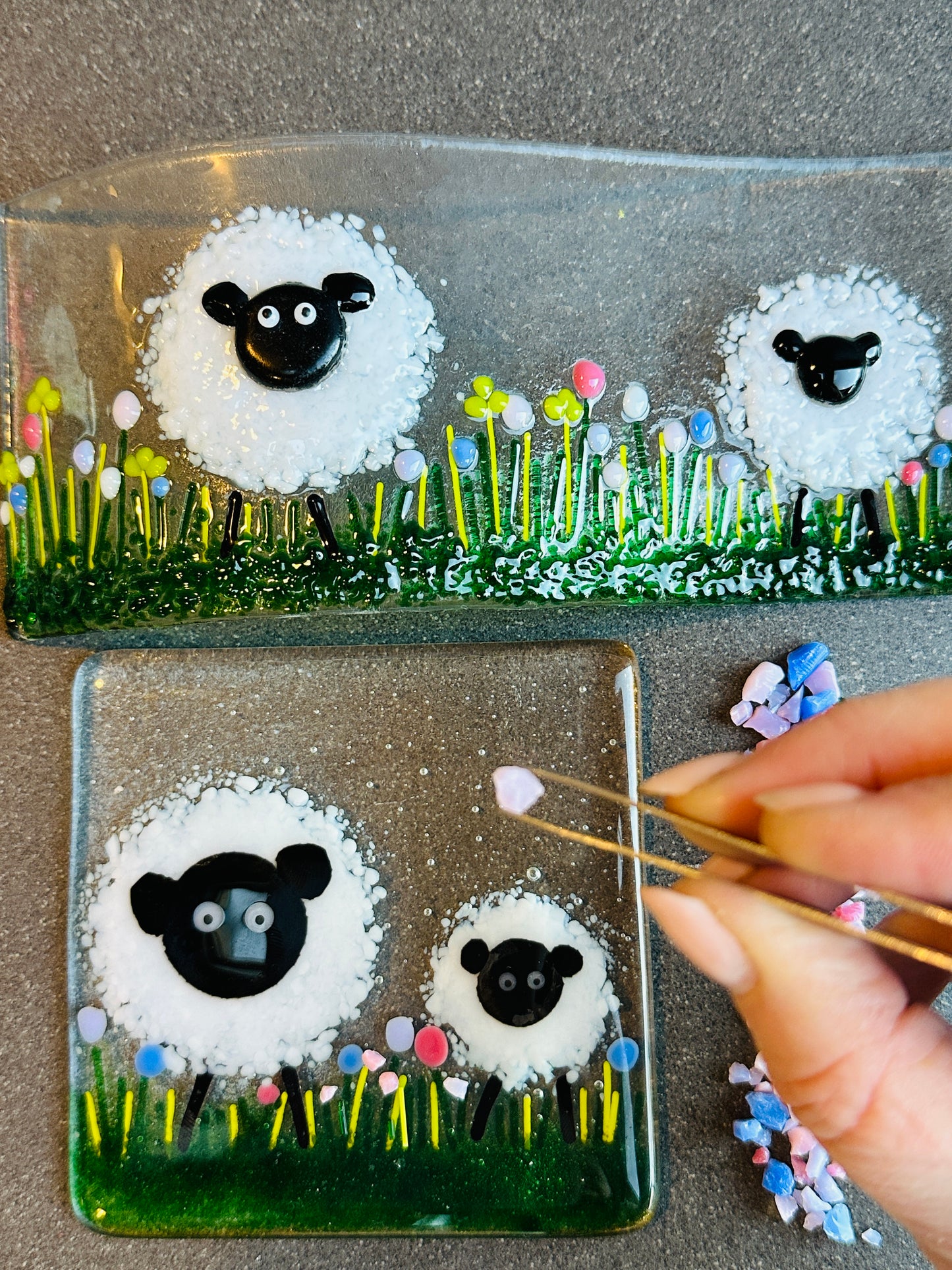 Sheep Tealight - Fused Glass Craft Kit