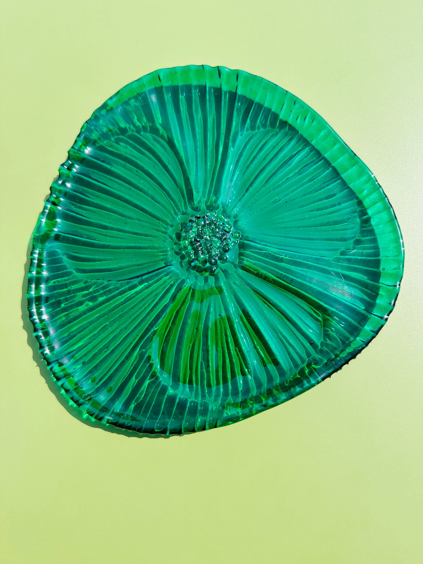 PRE ORDER - Emerald Green Fused Glass Dish