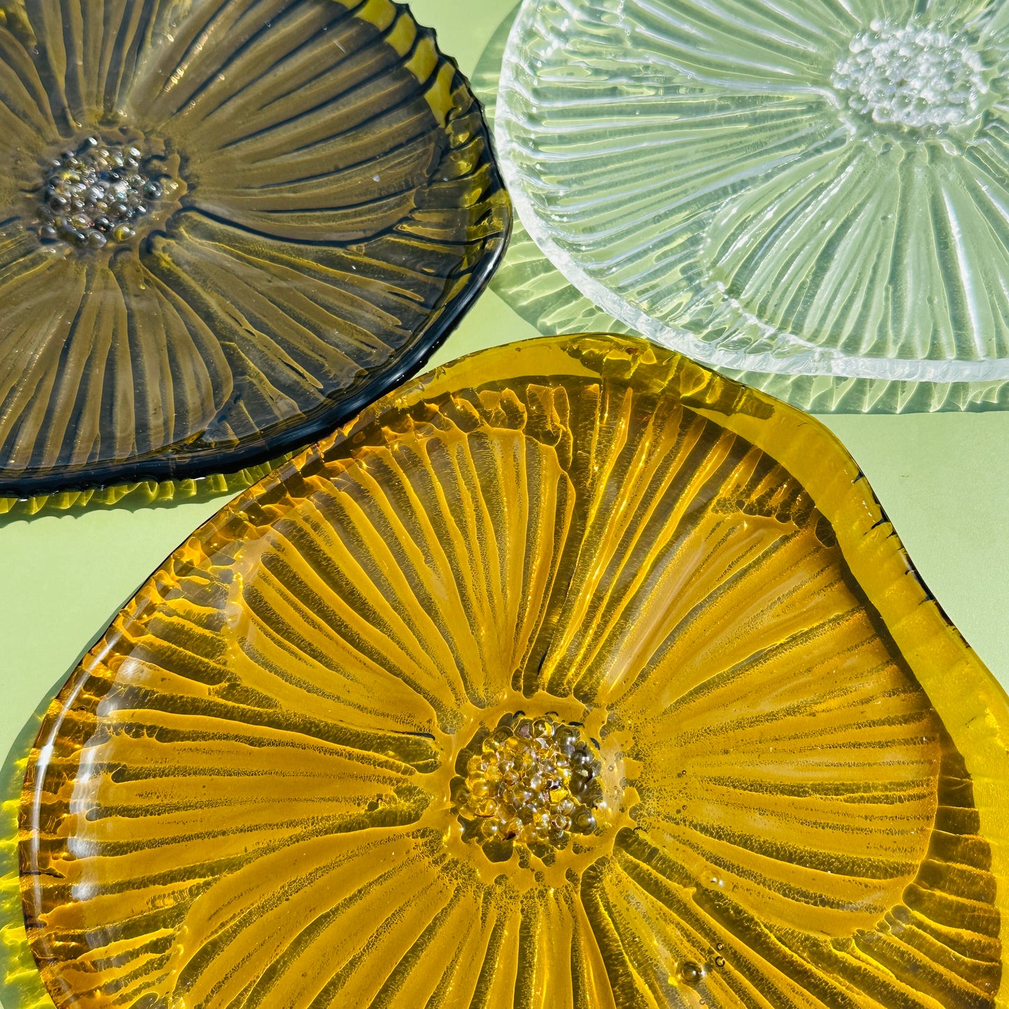 PRE ORDER - Golden Amber Fused Glass Dish