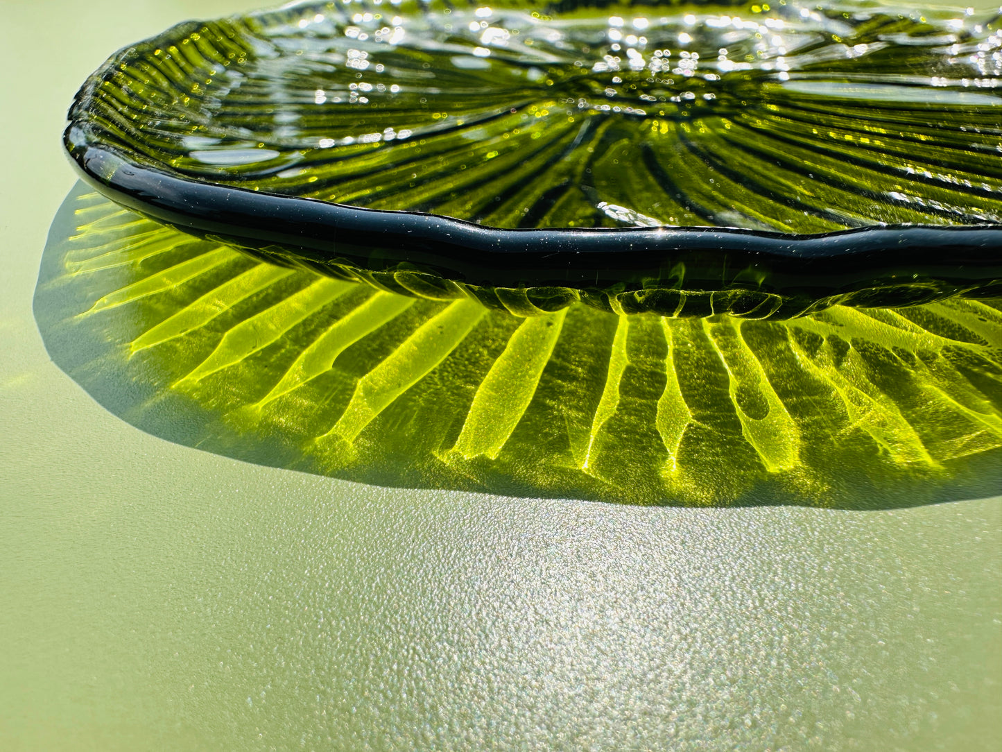 PRE ORDER - Fern Green Fused Glass Dish