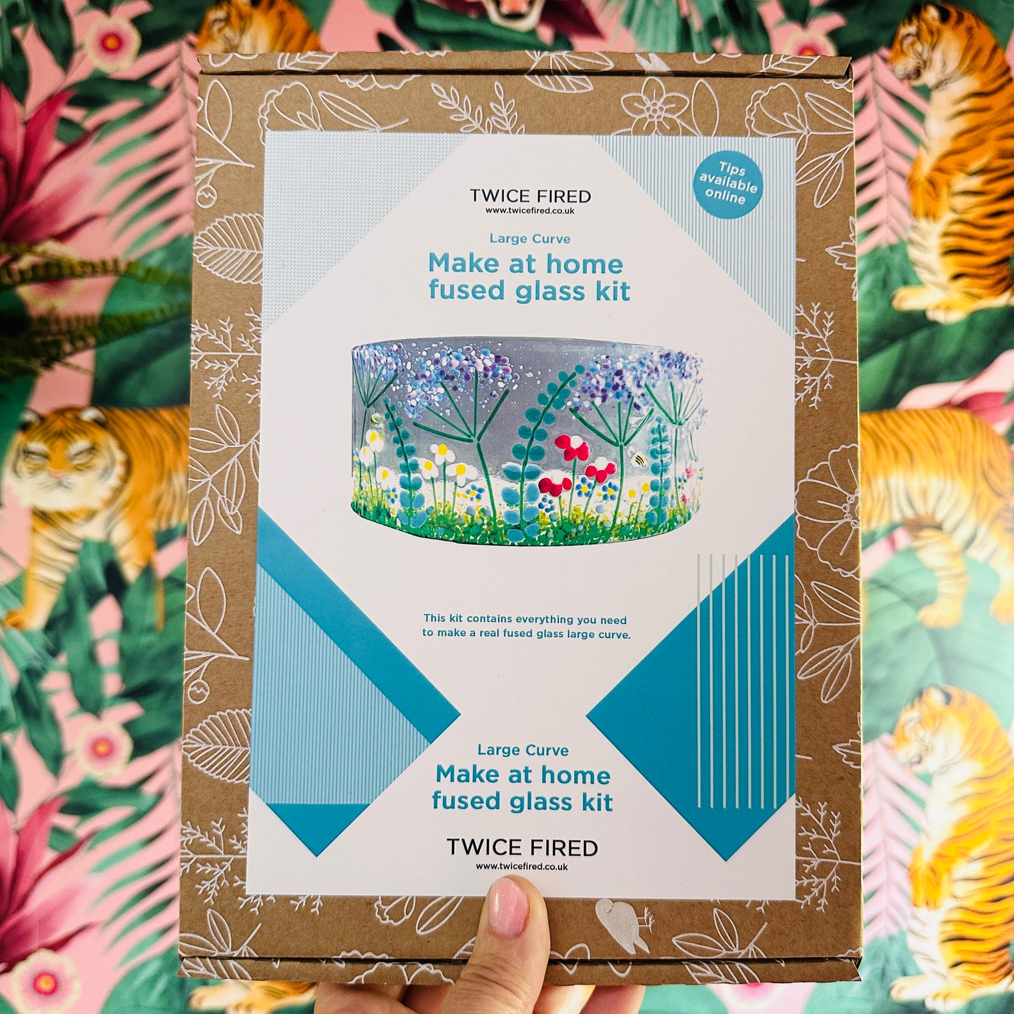Fused glass floral curve kit