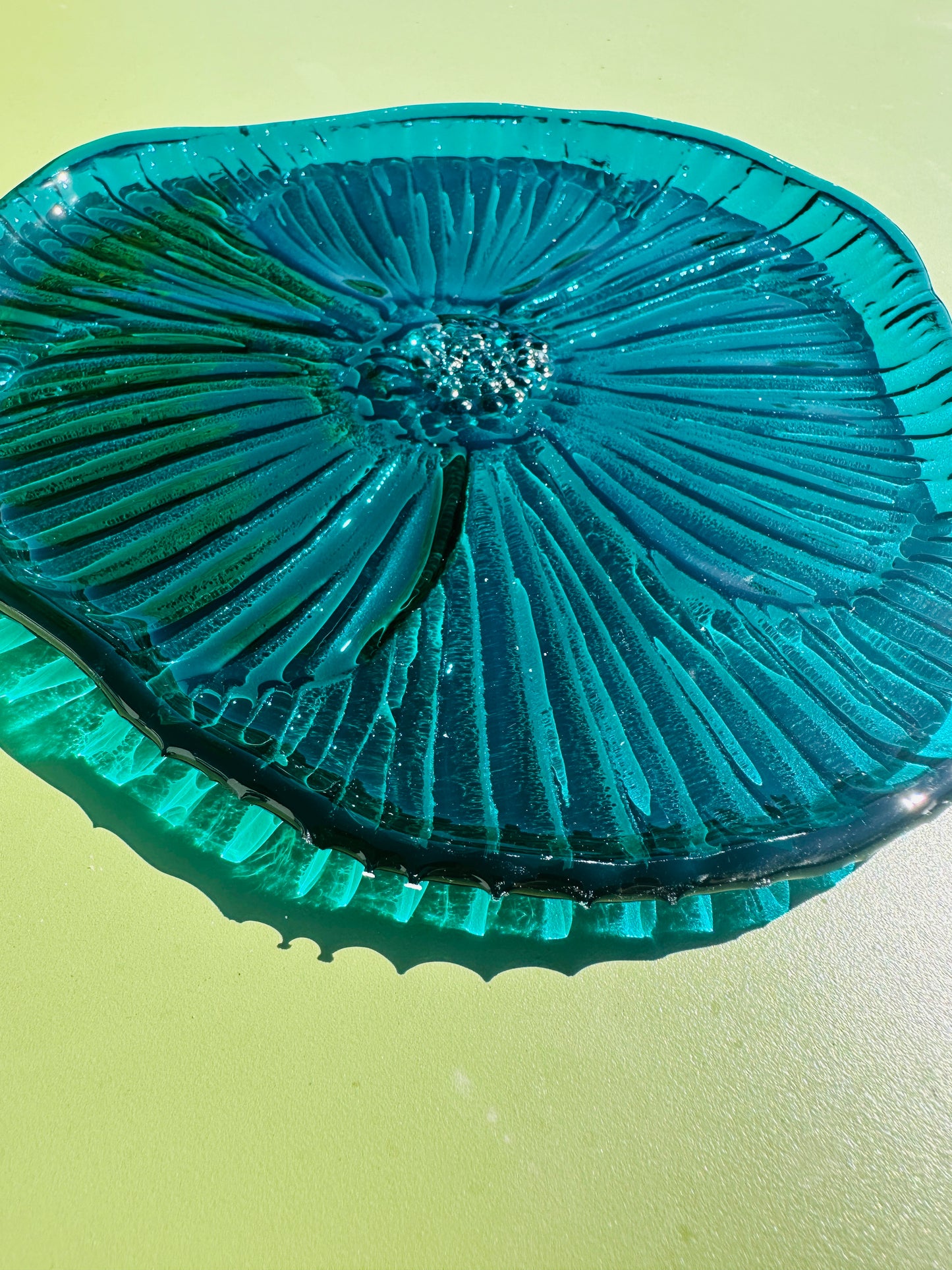 PRE ORDER - Steel blue Fused Glass Dish