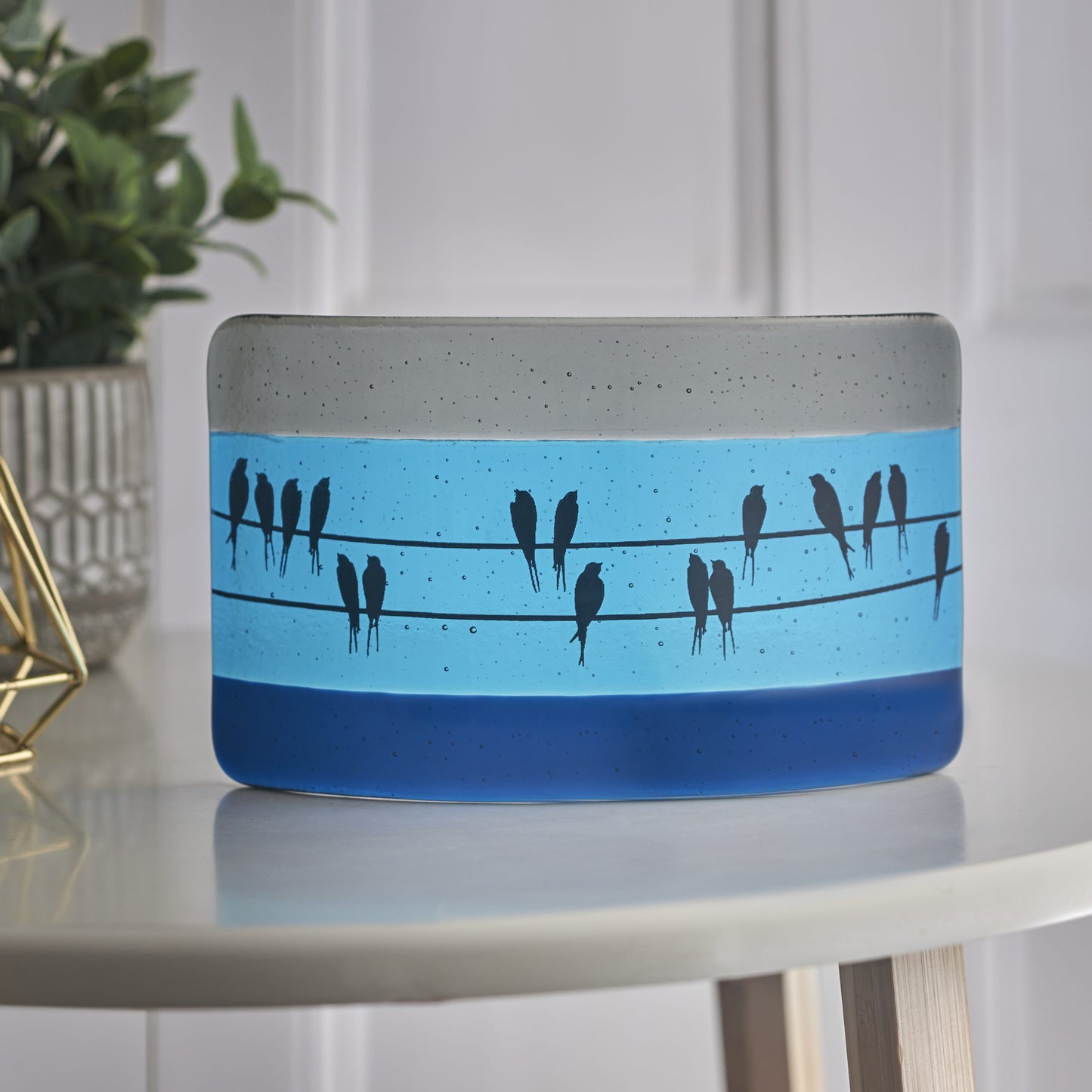 Blue Bird Glass Curve-Large