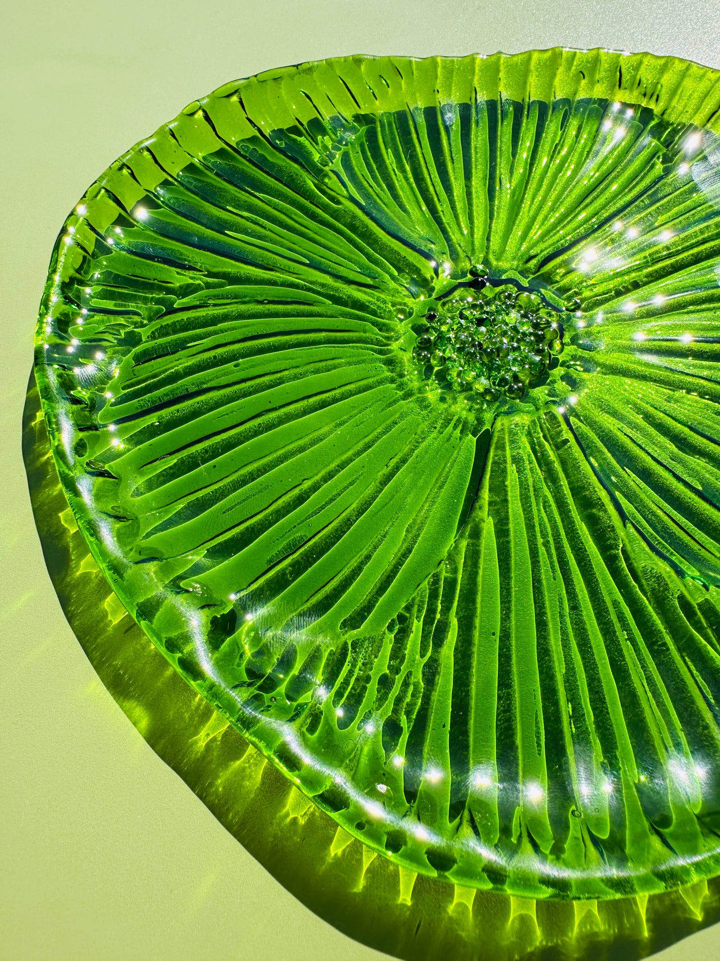 PRE ORDER - Spring Green Fused Glass Dish