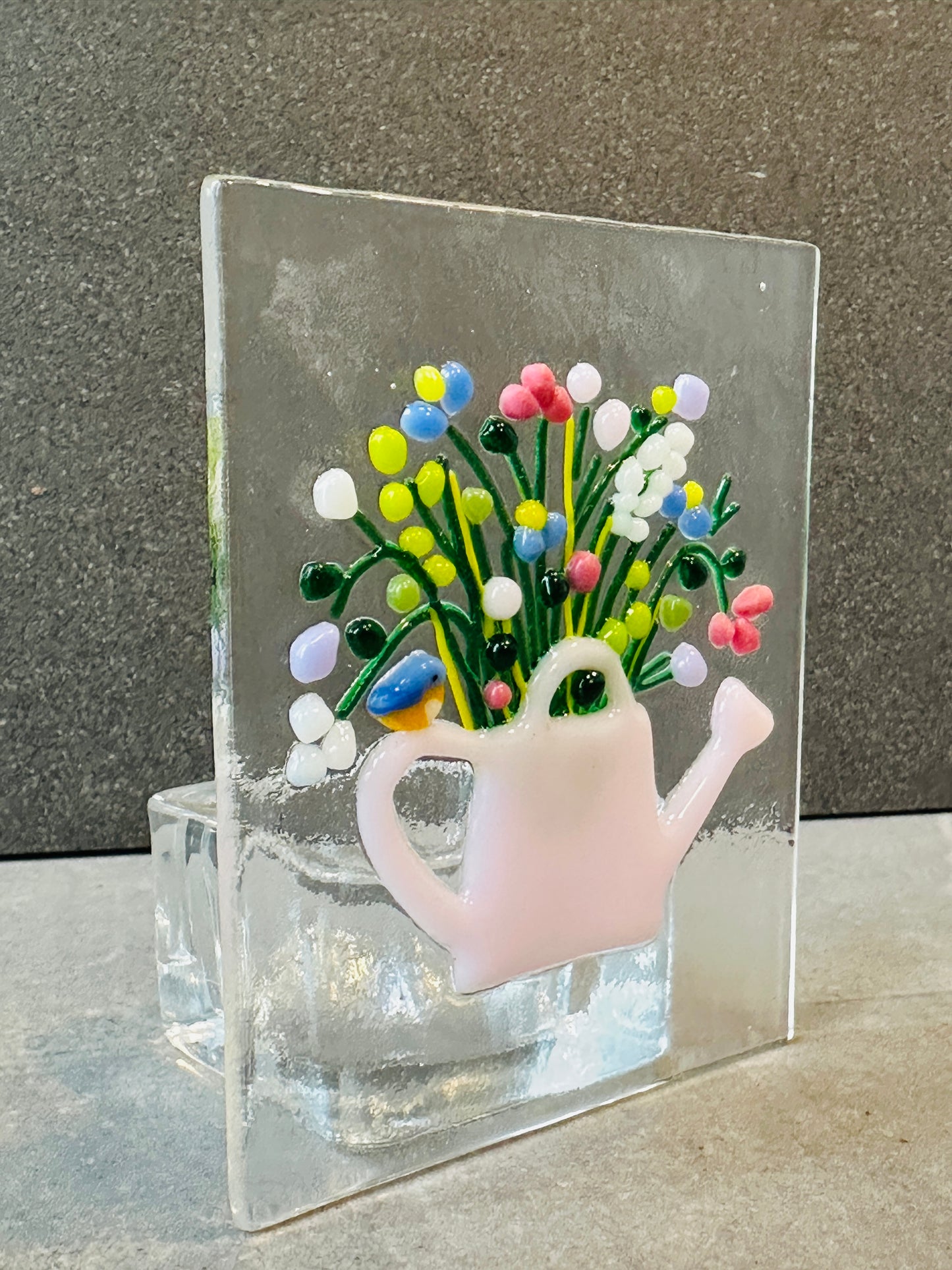 Vintage bloom pink tealight holder