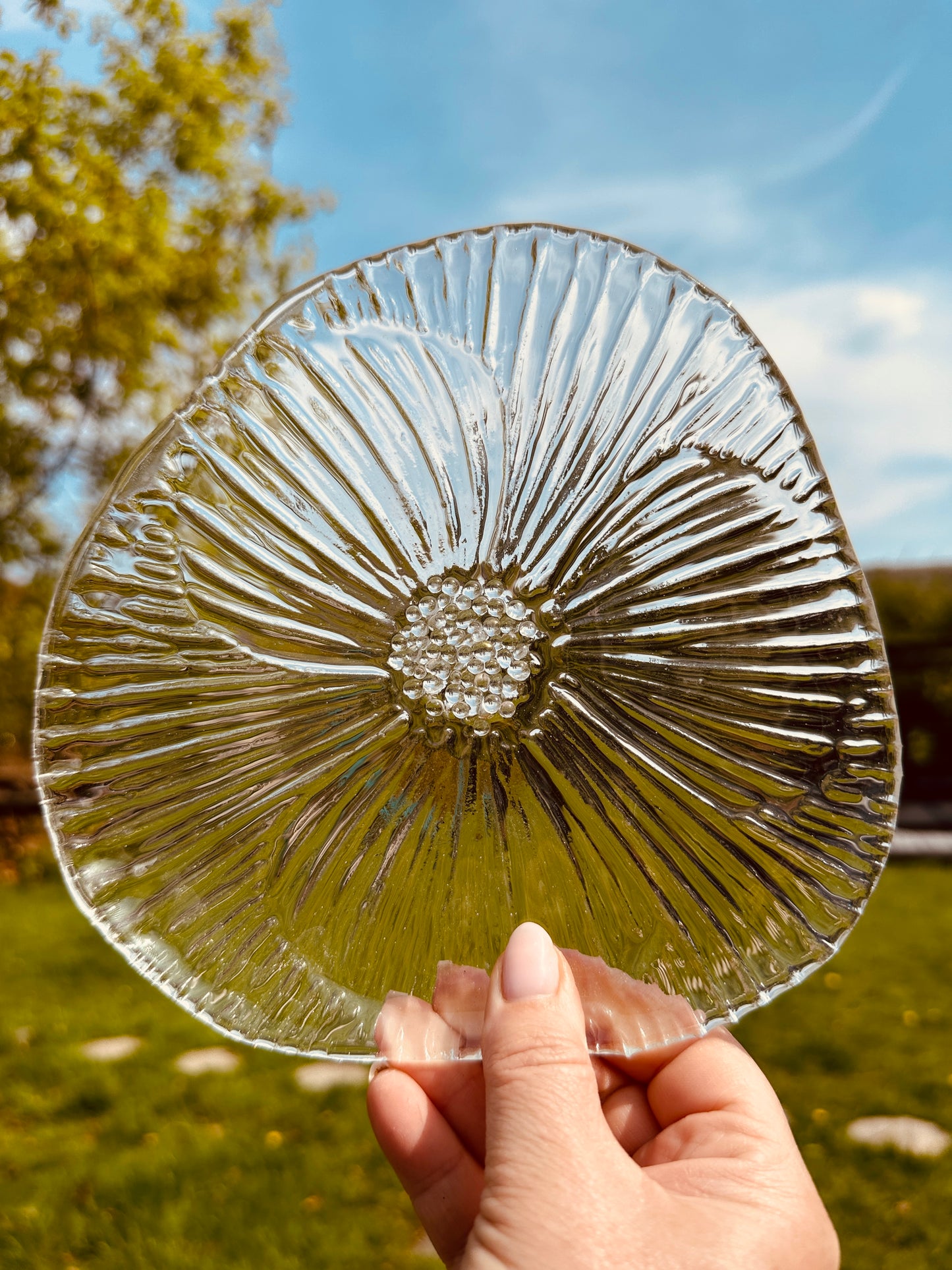 PRE ORDER -Crystal Clear Fused Glass Dish