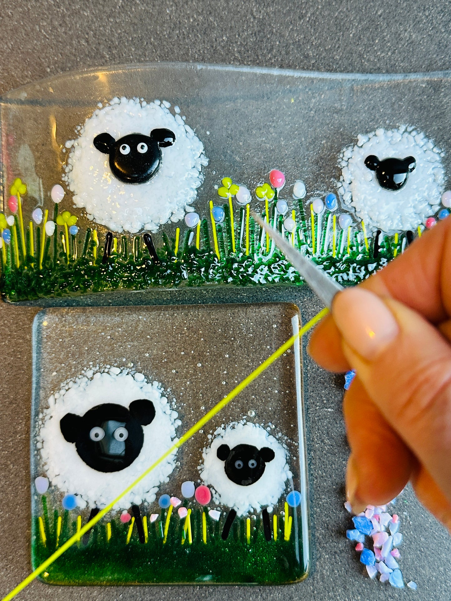 Sheep Tealight - Fused Glass Craft Kit