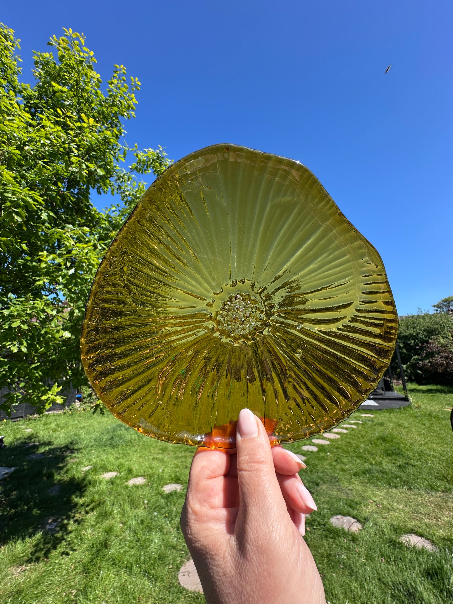 PRE ORDER - Golden Amber Fused Glass Dish