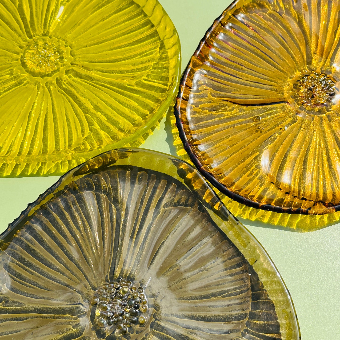 PRE ORDER - Golden Amber Fused Glass Dish