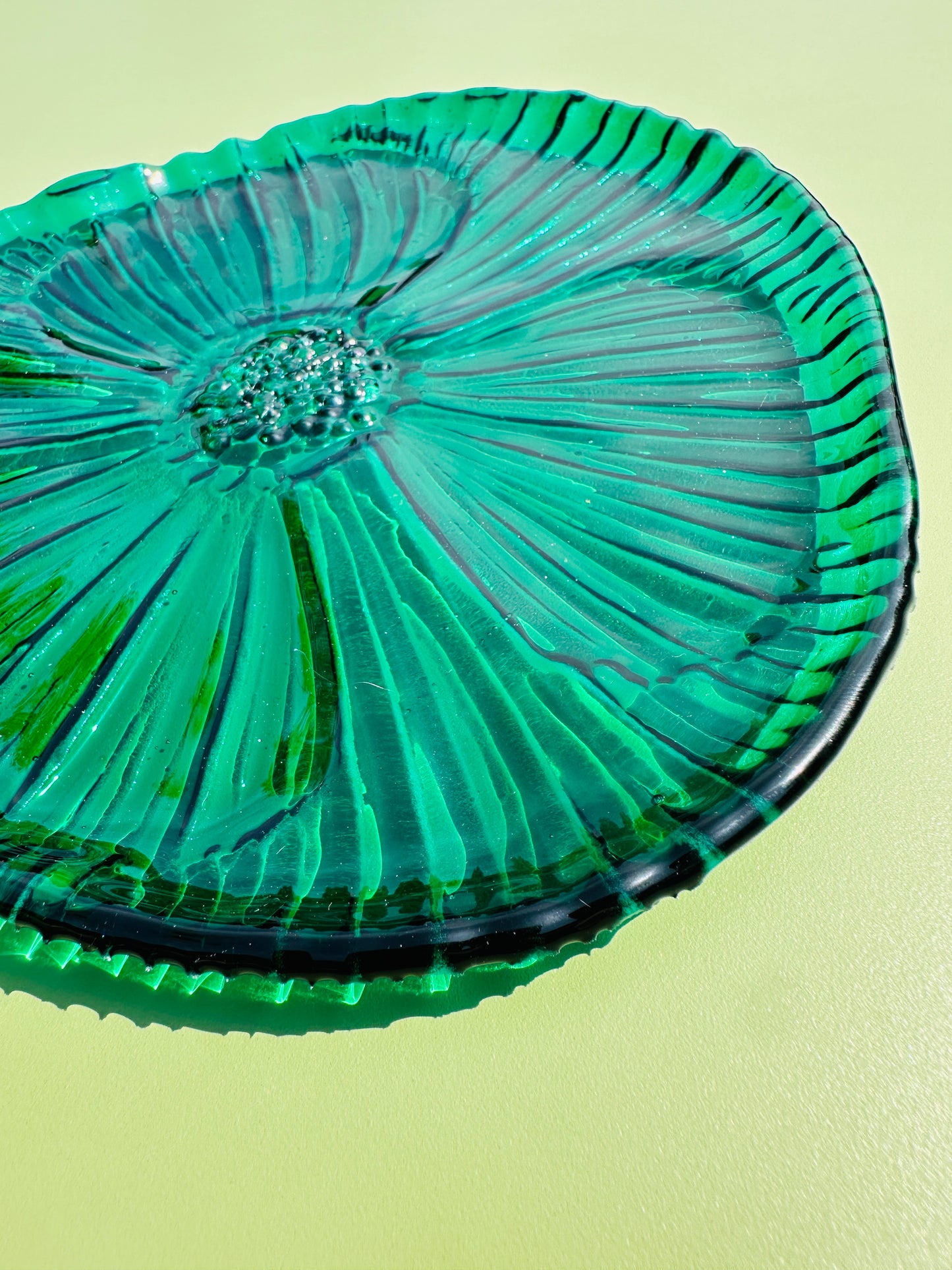 PRE ORDER - Emerald Green Fused Glass Dish