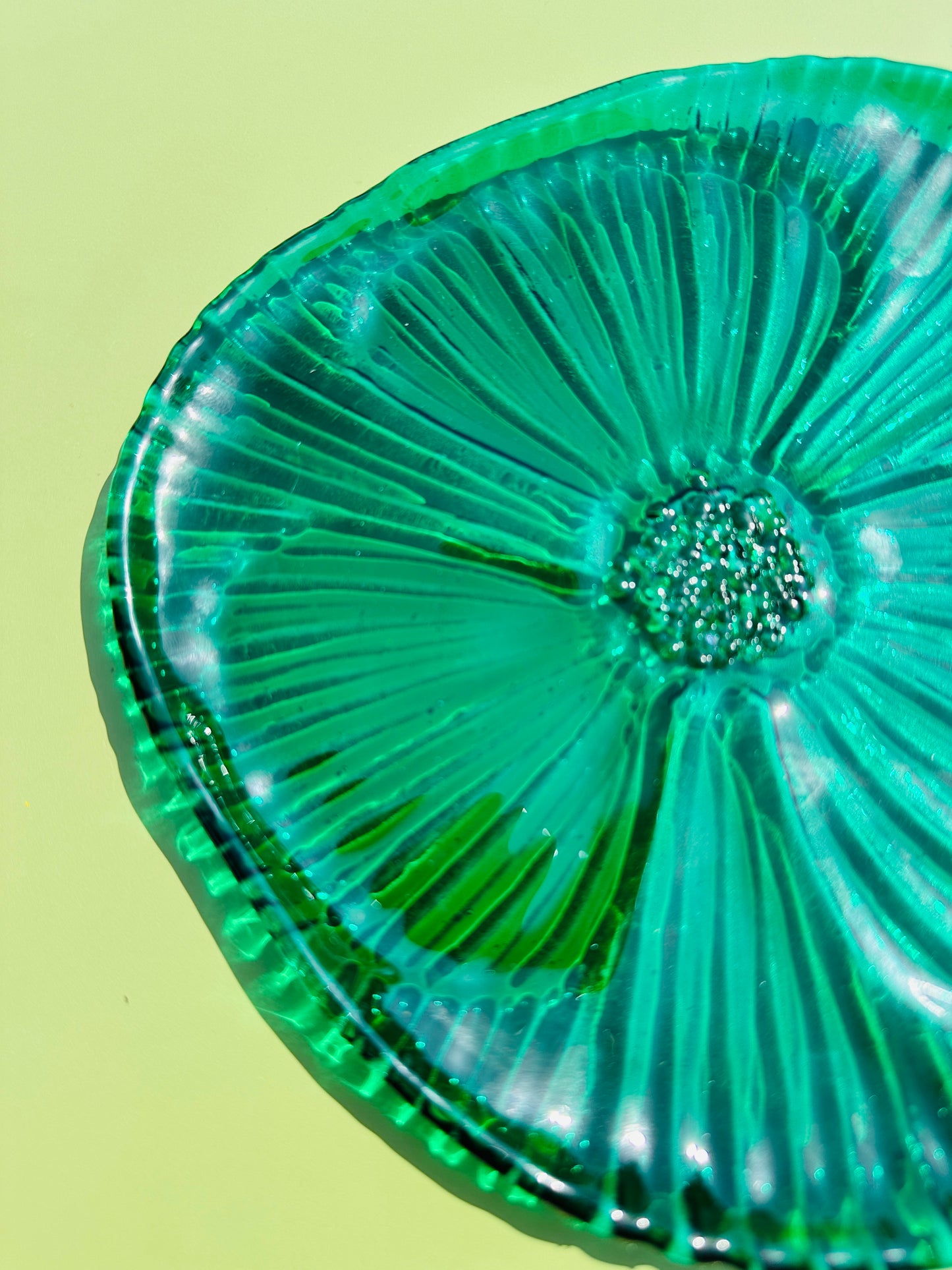 PRE ORDER - Emerald Green Fused Glass Dish
