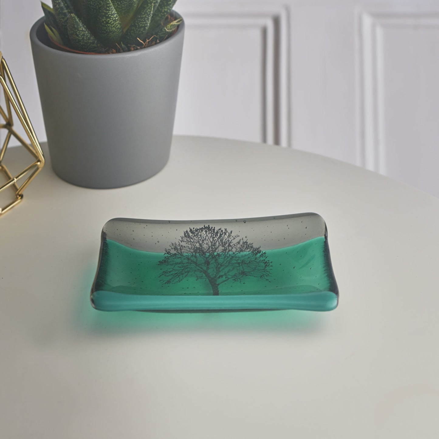 Green Tree Trinket or Soap Dish