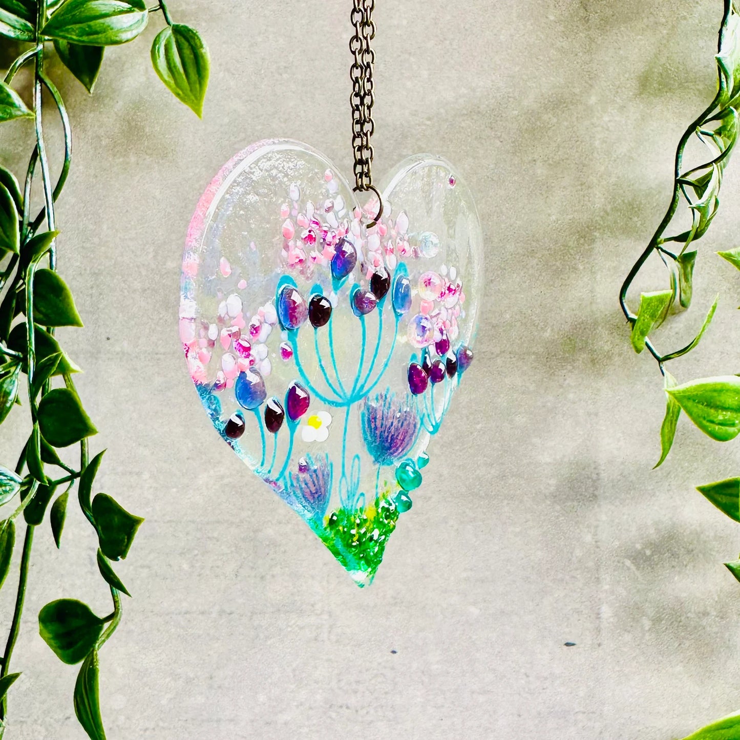 Pink Heart Hanger