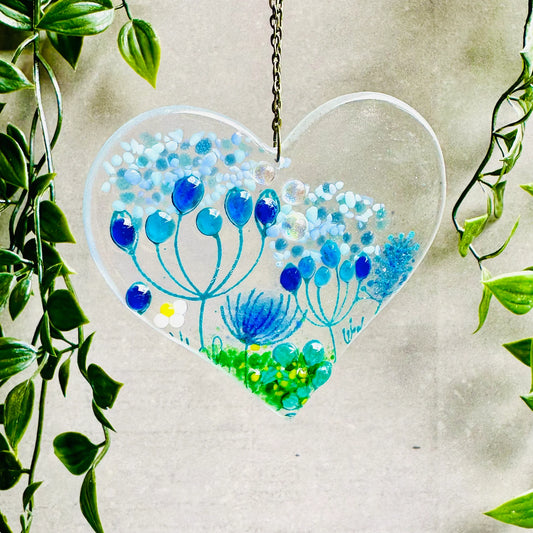 Blue Heart Hanger