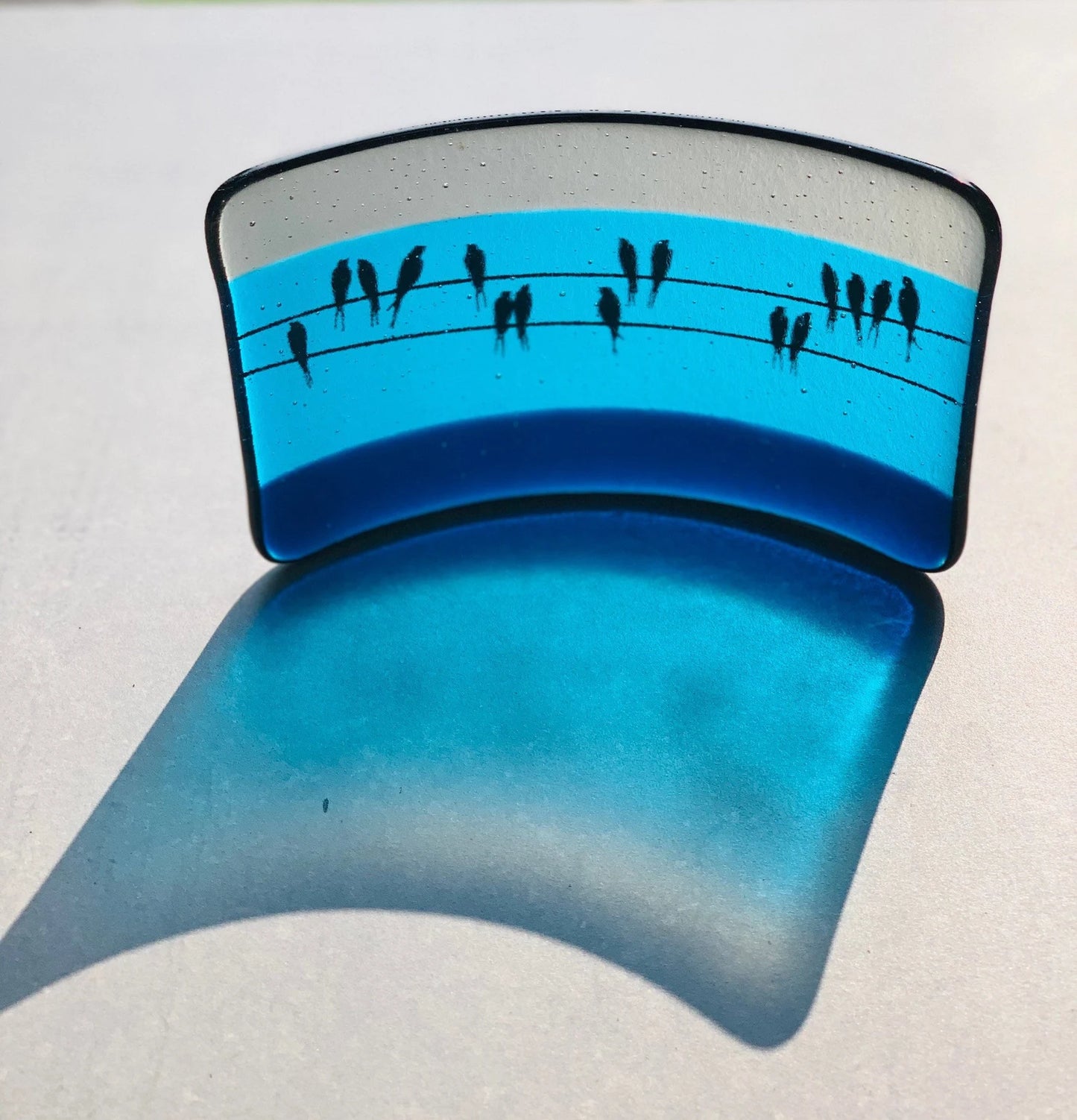 Blue Bird Glass Curve-Large