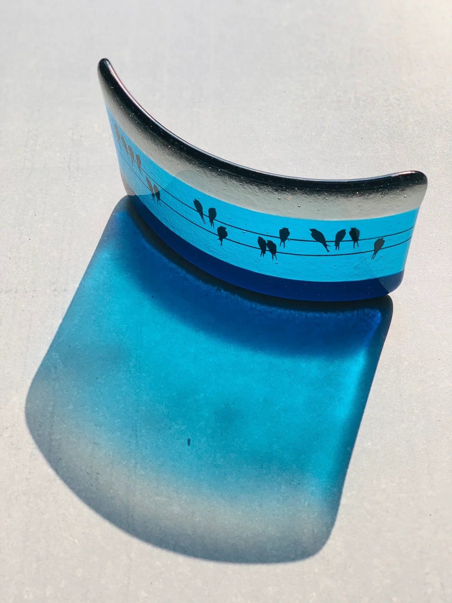 Blue Bird Glass Curve-Medium