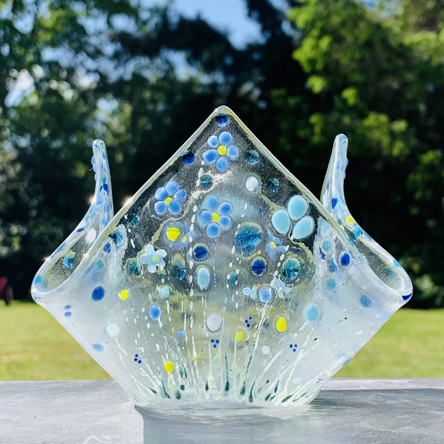 Sculptural Tea Light Blue Kit