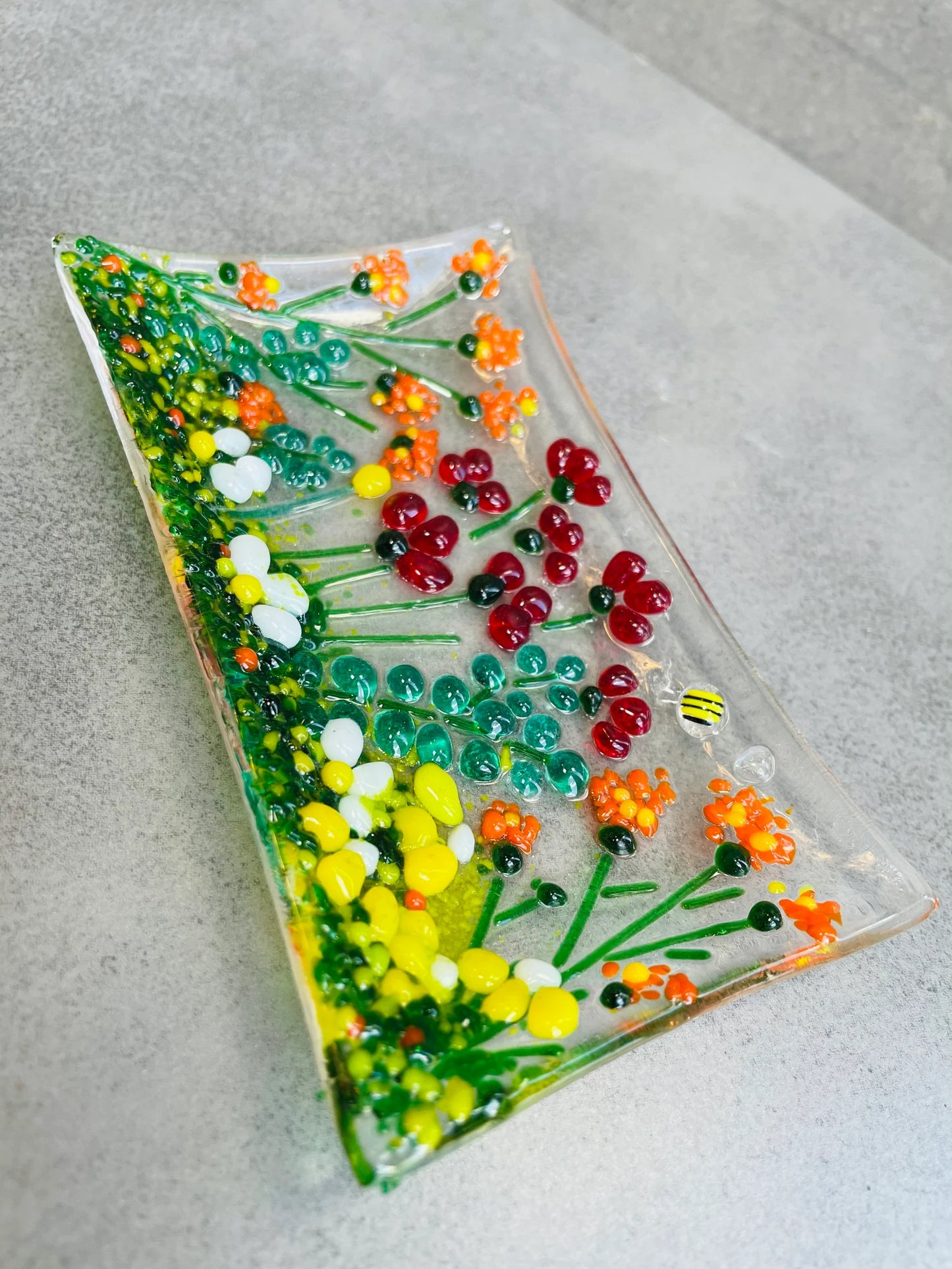 Warm Colours Flower Soap Dish Kit