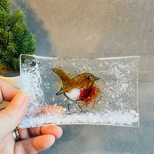 Robin Christmas Soap Dish