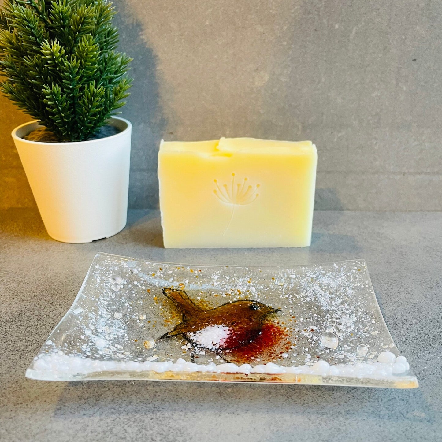 Robin Christmas Soap Dish