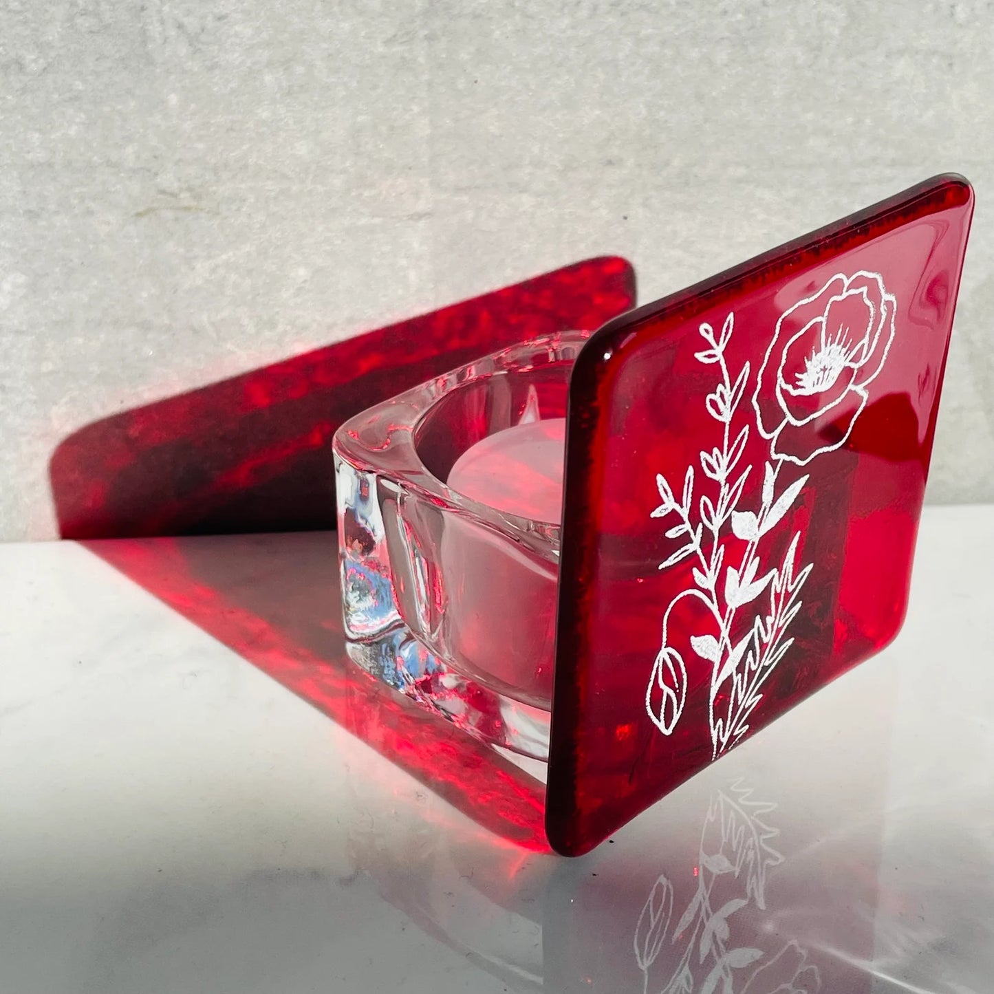 August Poppy - Tea Light