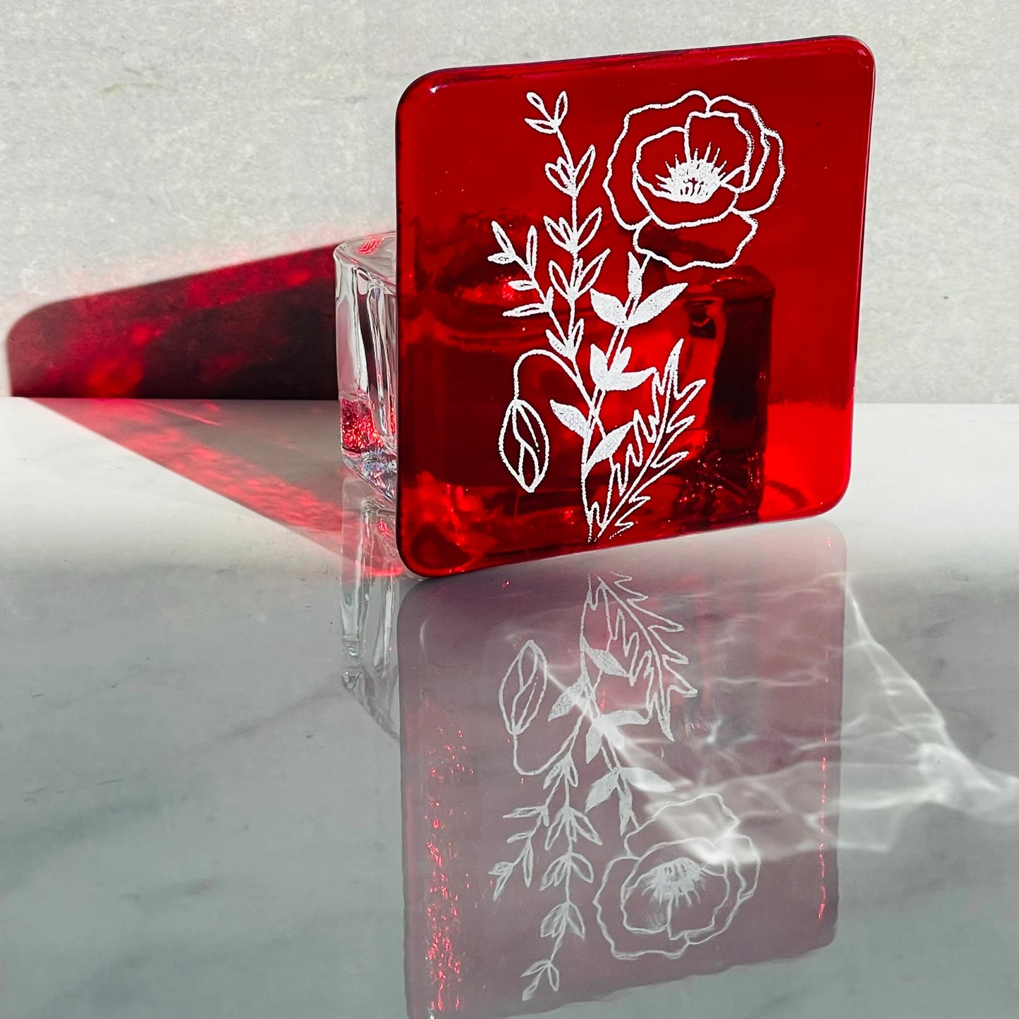 August Poppy - Tea Light