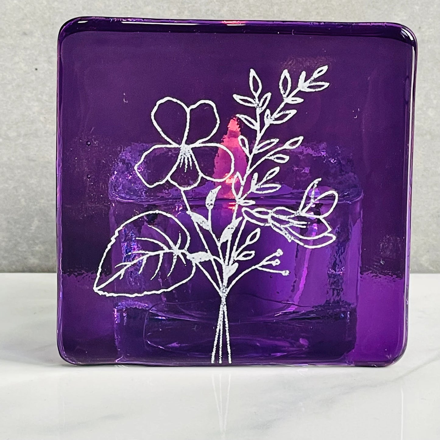 February Violet - Tea Light