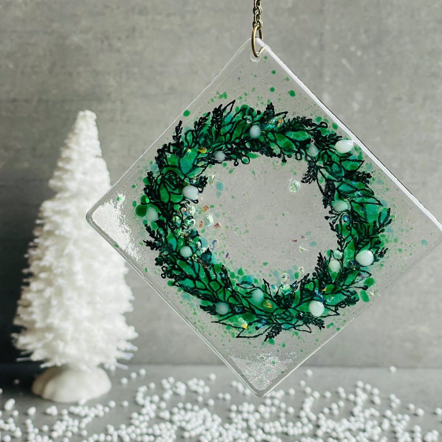 Christmas Garland Tree Decoration - White Berry