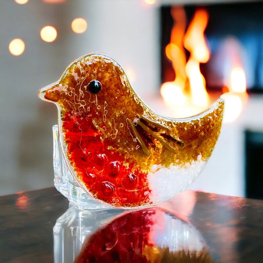 Robin Tea Light Cut Out