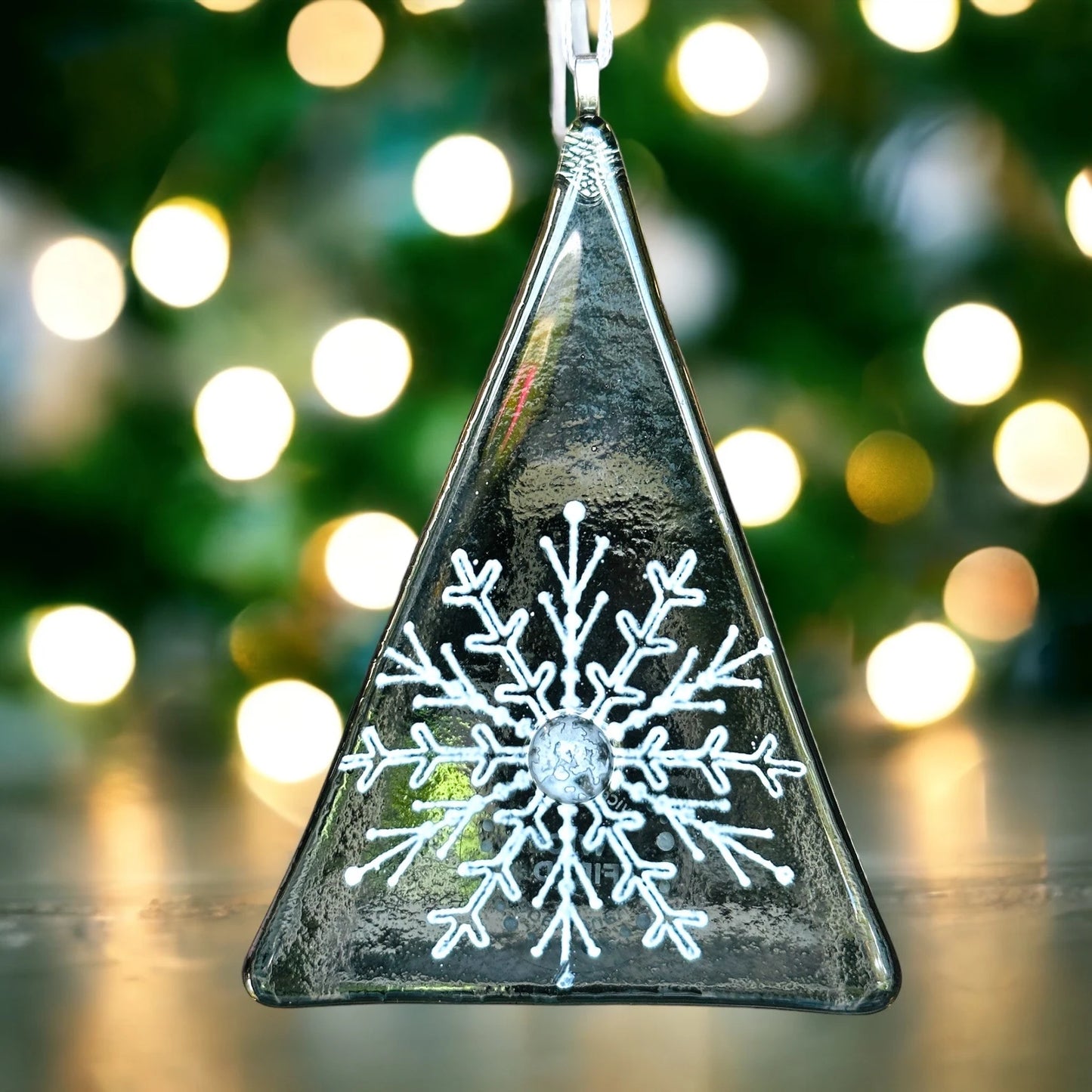 Christmas Tree - Snowflake Large Motif Grey