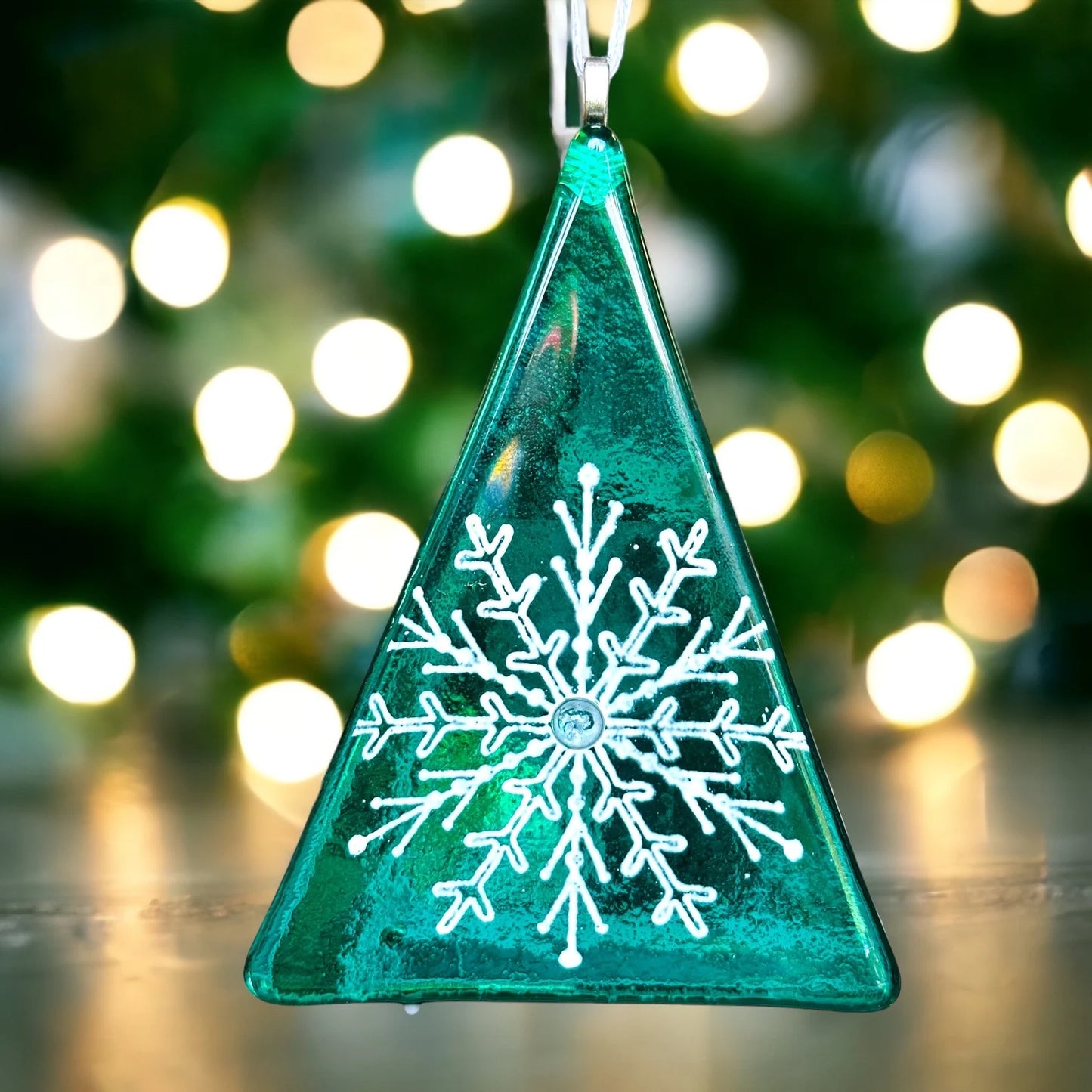 Christmas Tree - Snowflake Large Motif Green