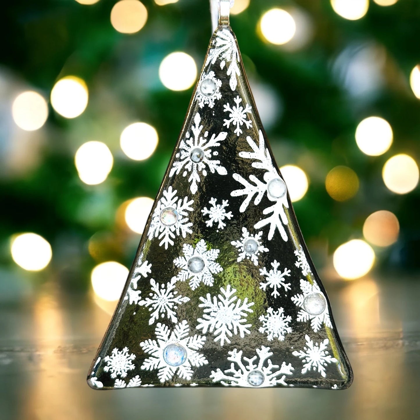 Christmas Tree - Snowflakes Grey