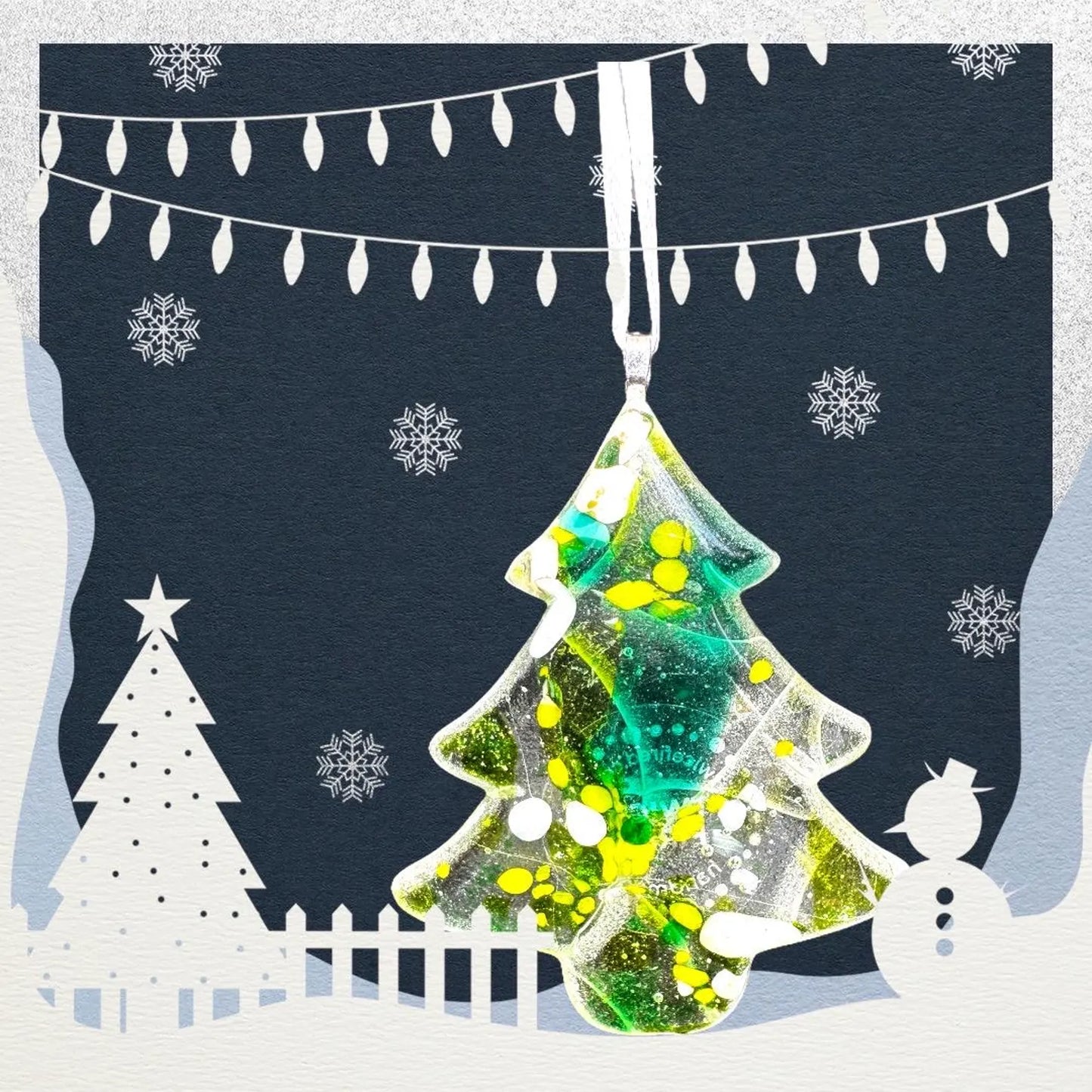 Christmas Tree - Recycled Fused Glass
