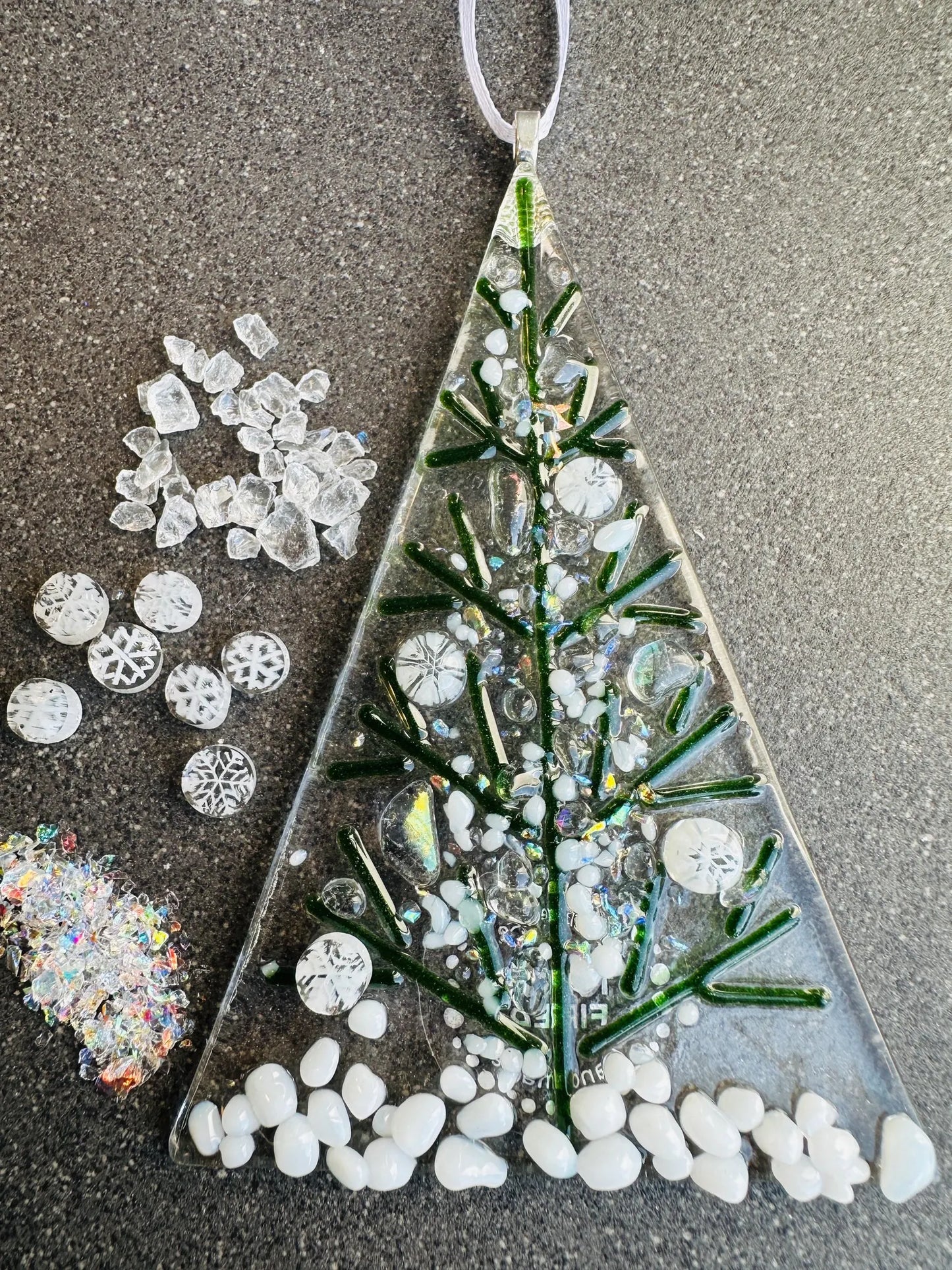 White and Green Christmas Tree Kit
