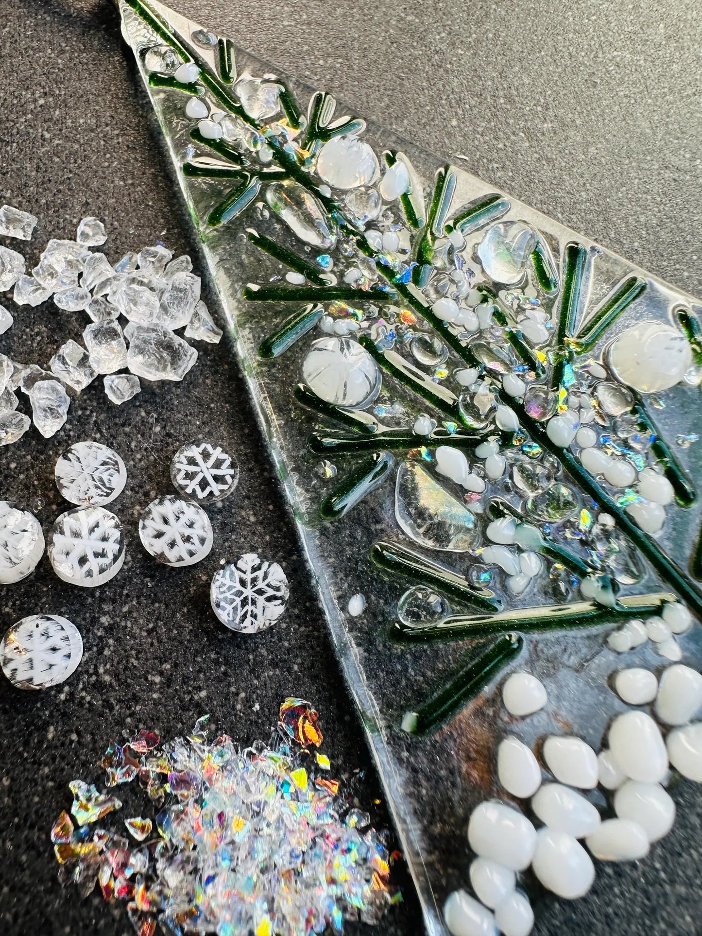 White and Green Christmas Tree Kit