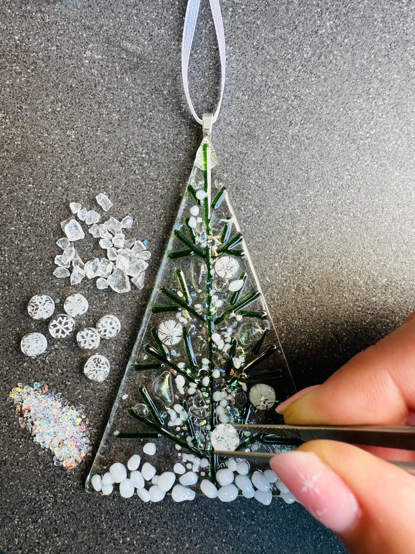 White and Green Christmas Tree Kit